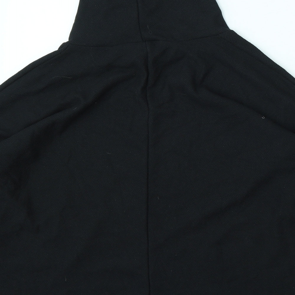 Nuova Collezione Womens Black High Neck Viscose Pullover Jumper Size L