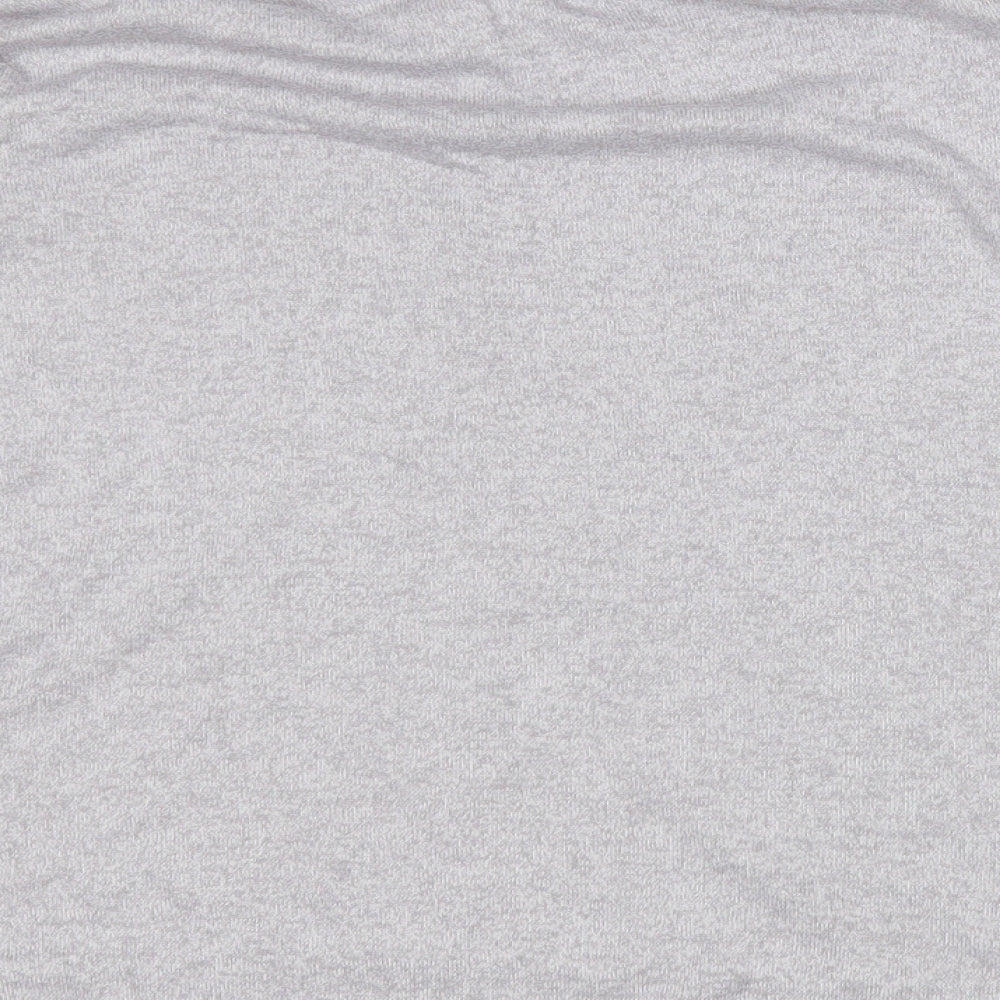 NEXT Womens Grey Round Neck Polyester Pullover Jumper Size 14