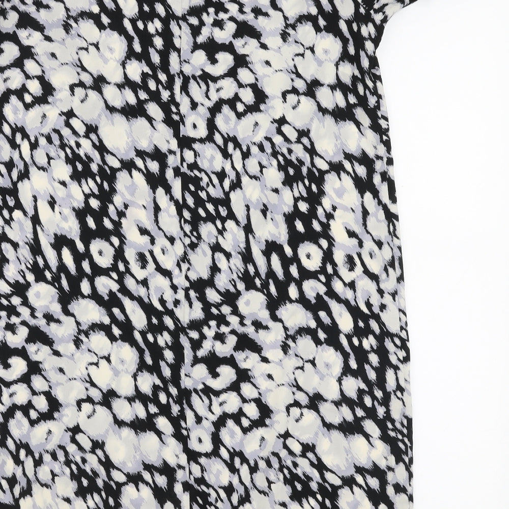 F&F Womens Multicoloured Animal Print Polyester A-Line Size 10 Round Neck Pullover