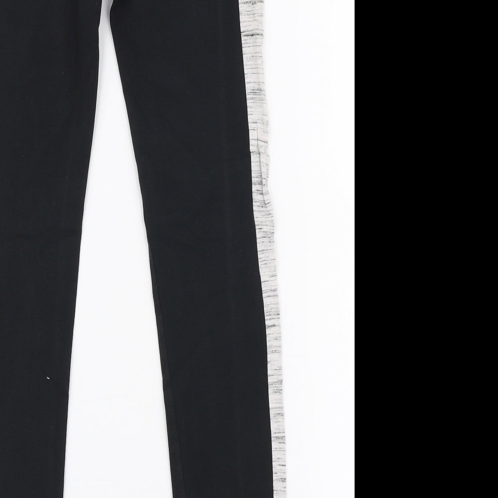 Pink Soda Womens Black Polyester Capri Leggings Size 4 L25 in
