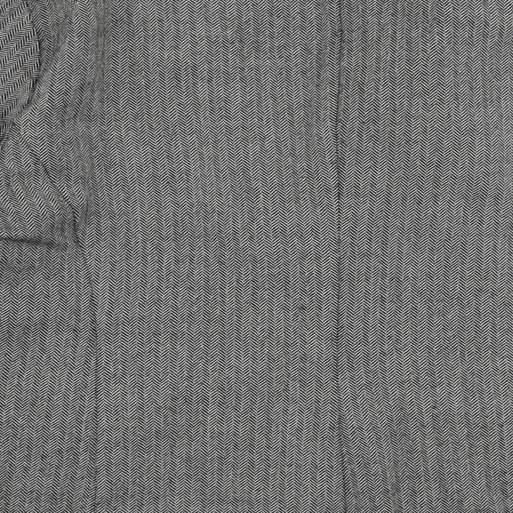 Seara Womens Grey Jacket Blazer Size 8 Button