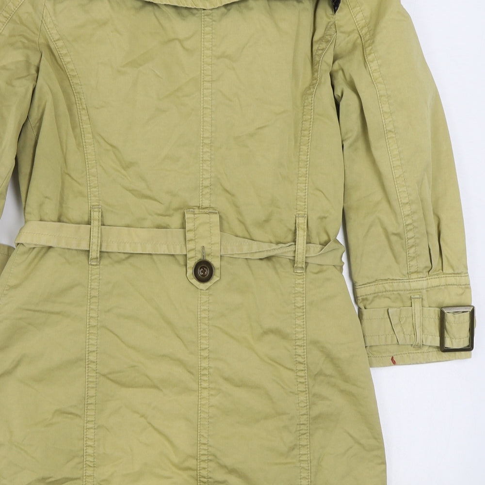 Topshop Womens Beige Trench Coat Coat Size 10 Button