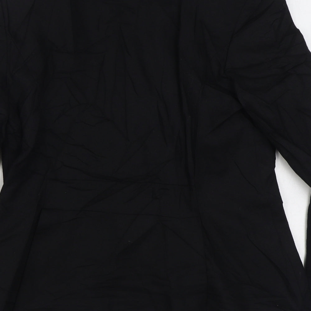 Great Plains Womens Black Jacket Blazer Size M Button