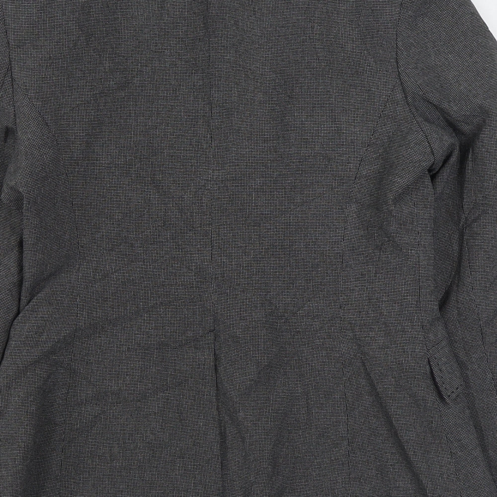 Atmosphere Womens Grey Jacket Blazer Size 12 Button