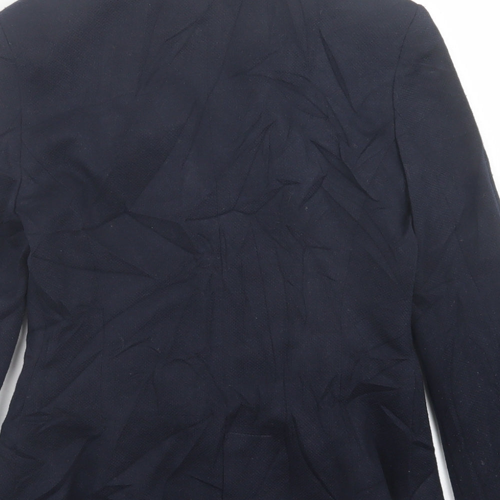 New Look Womens Blue Jacket Blazer Size 6 Button