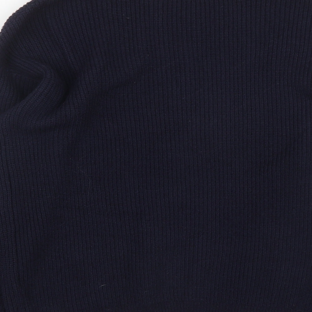 Matalan Womens Blue Round Neck Polyester Pullover Jumper Size M