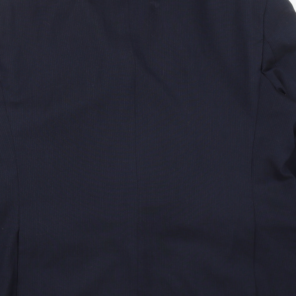 Marks & Spencer Mens Blue Polyester Jacket Suit Jacket Size 44