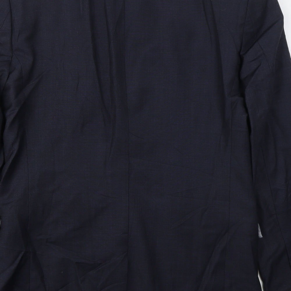 NEXT Mens Blue Wool Jacket Suit Jacket Size 38