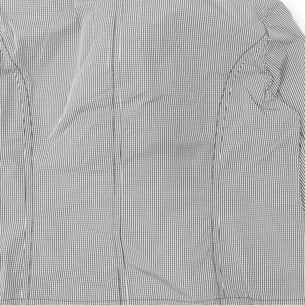 Marcona Womens Black Check Jacket Coat Size 18