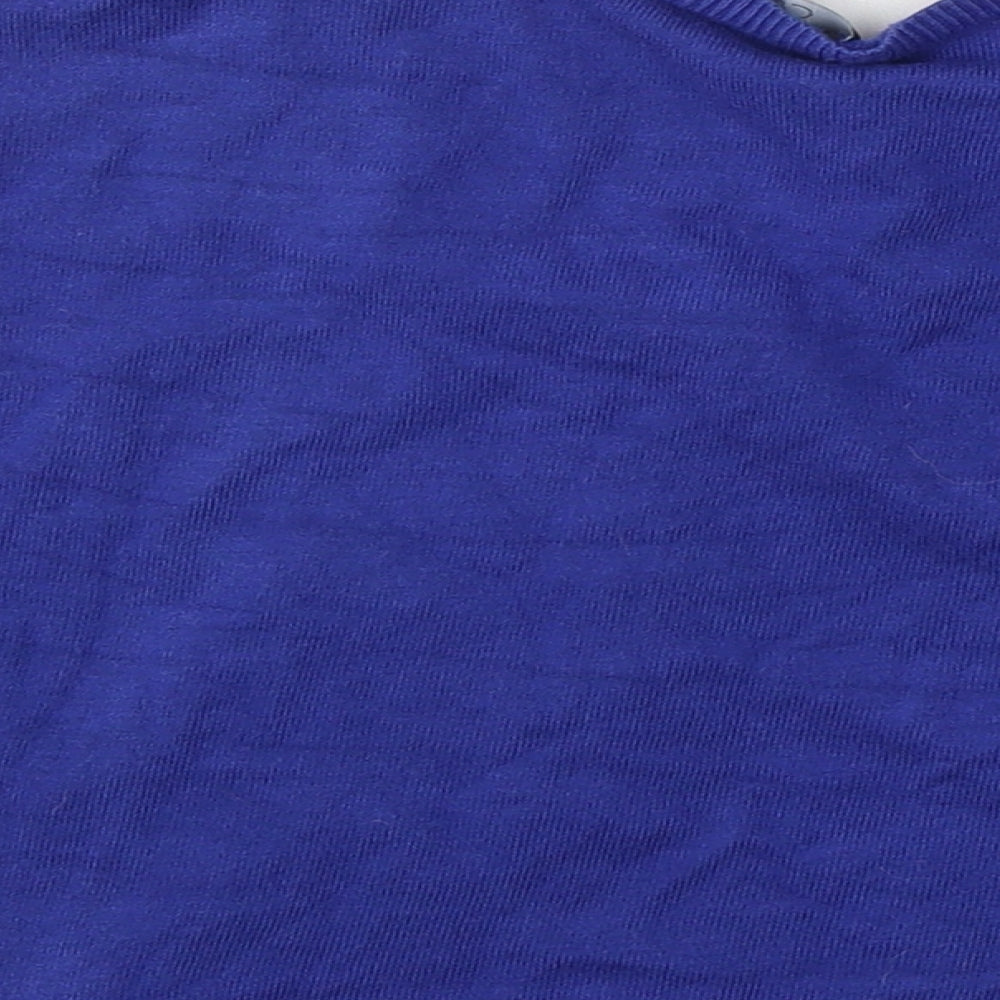 Debenhams Womens Blue V-Neck Viscose Cardigan Jumper Size 14