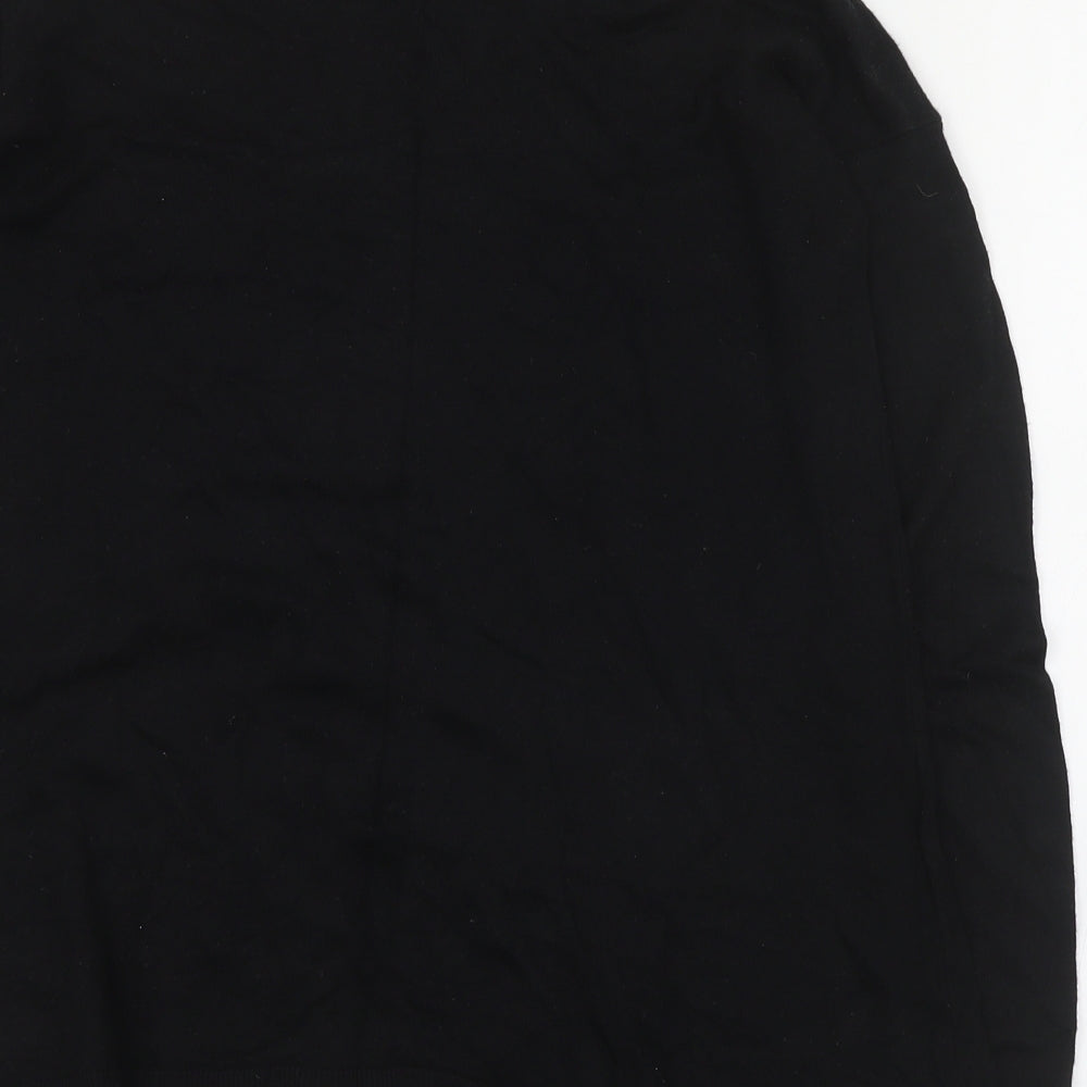 Primark Womens Black Round Neck Viscose Pullover Jumper Size 8