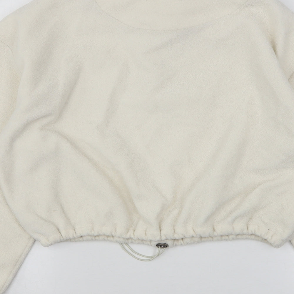 Brave Soul Womens Ivory Polyester Pullover Sweatshirt Size M