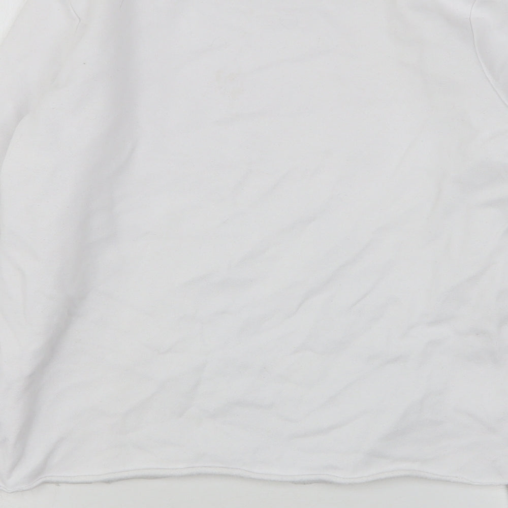 Primark Womens White Cotton Pullover Sweatshirt Size 10 - Stranger Things