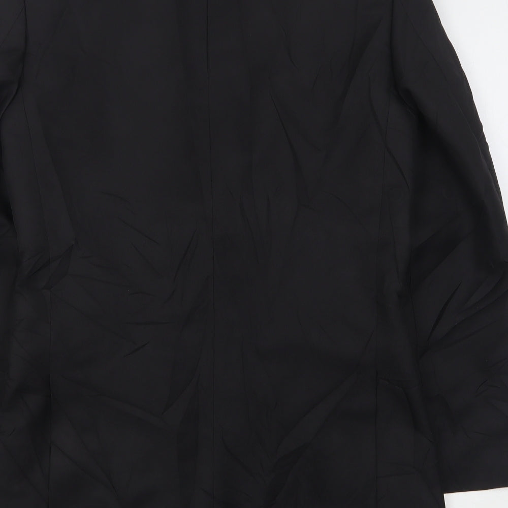 Cedarwood State Mens Black Polyester Jacket Suit Jacket Size 36