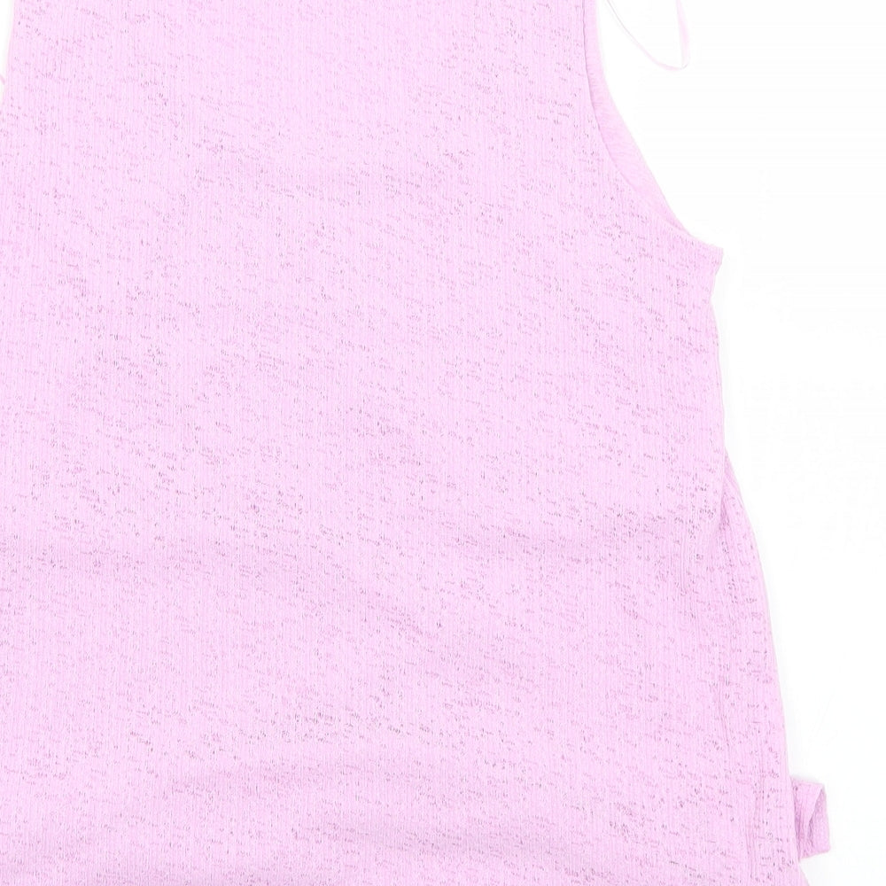 Dunnes Stores Womens Purple Polyester Basic Tank Size S Scoop Neck