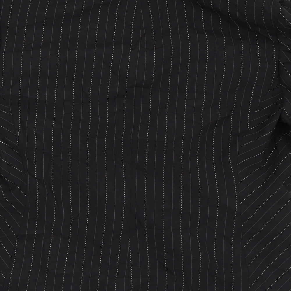 Dorothy Perkins Womens Black Striped Jacket Blazer Size 12