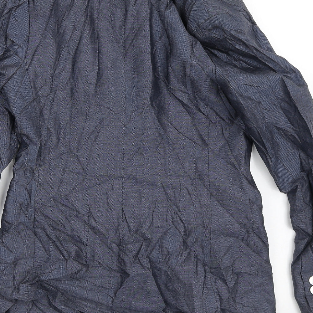 NEXT Womens Blue Striped Jacket Blazer Size 8