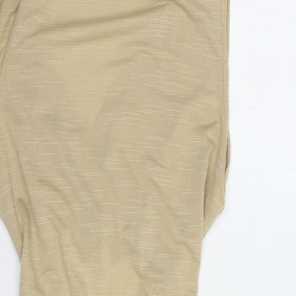 I Saw It F Womens Beige Polyester Mini Size 12 Collared Pullover