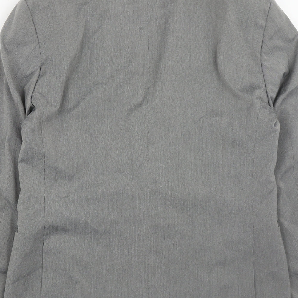 Sisley Mens Grey Polyester Jacket Suit Jacket Size 38