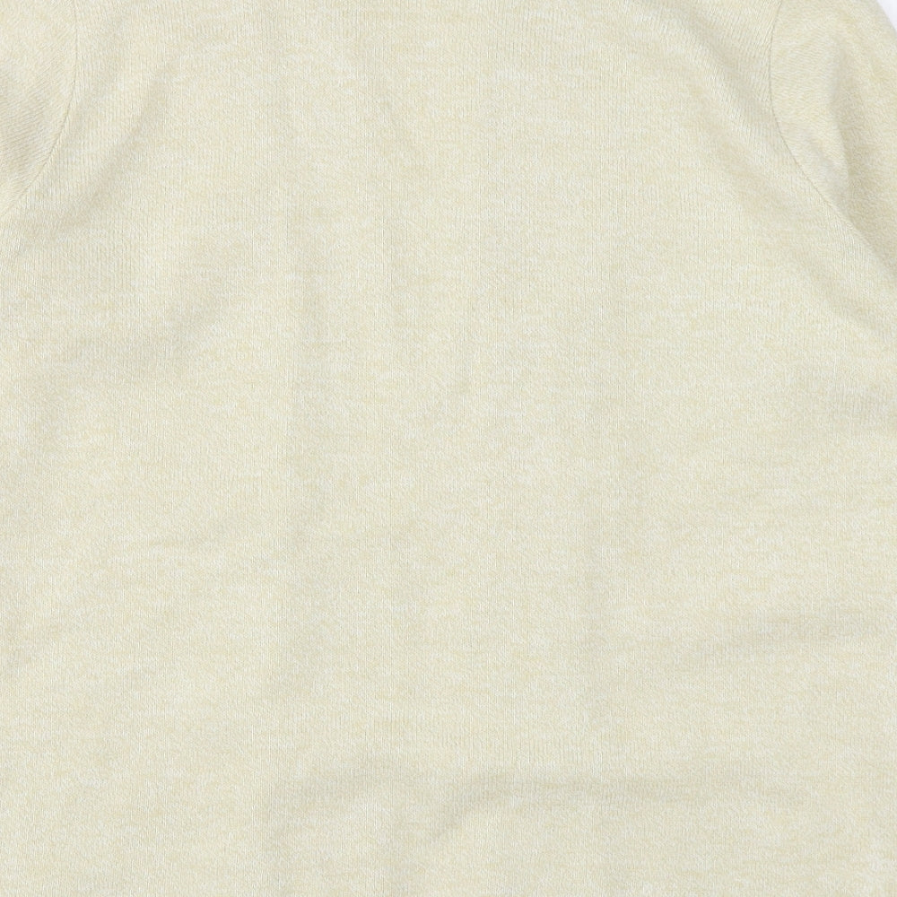 Insight Womens Beige V-Neck Acrylic Cardigan Jumper Size M