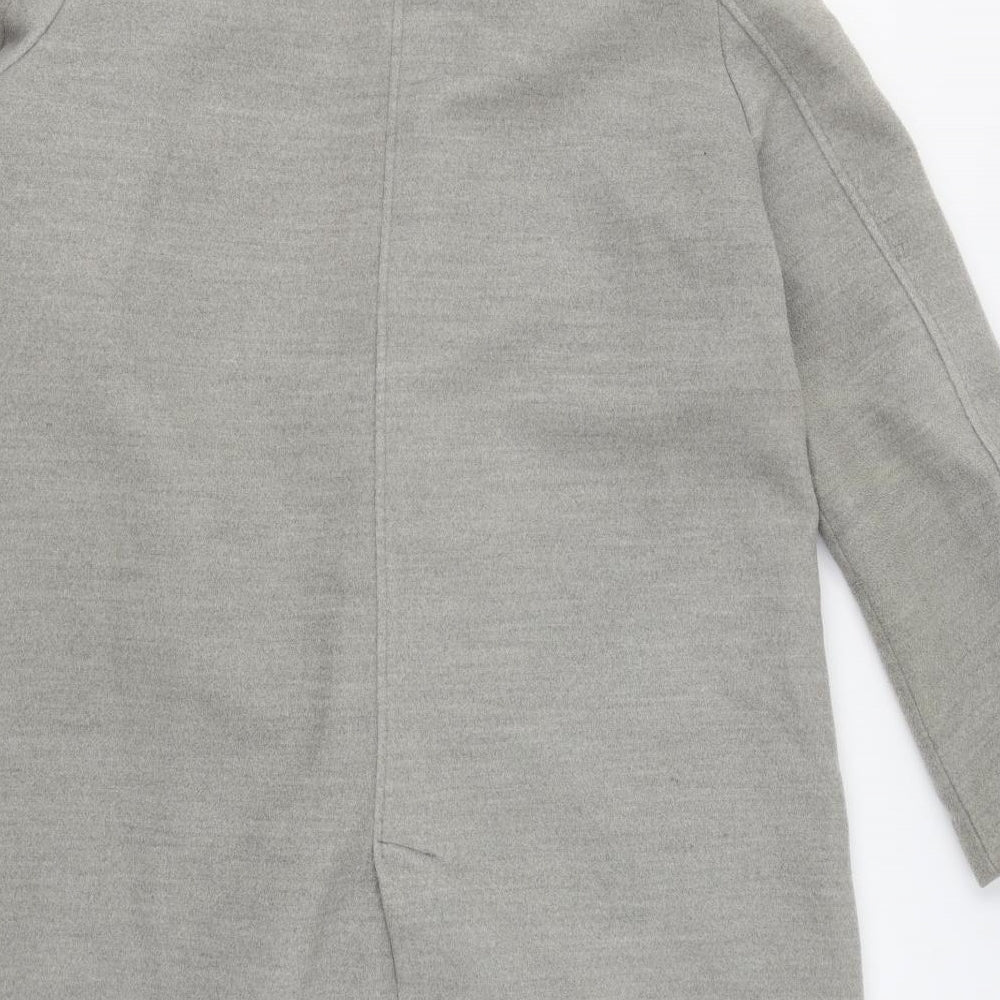 Miss Pap Womens Grey Overcoat Coat Size L