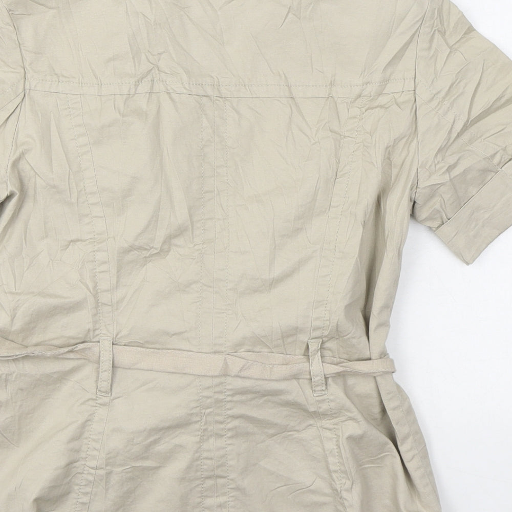 H&M Womens Beige Jacket Size 8 Button