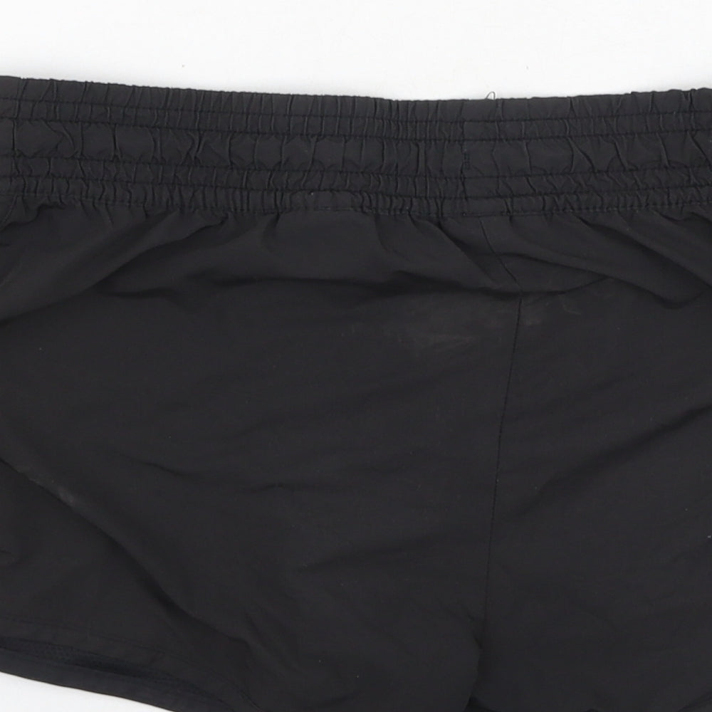 H&M Womens Black Polyester Sweat Shorts Size 6 L4 in Regular