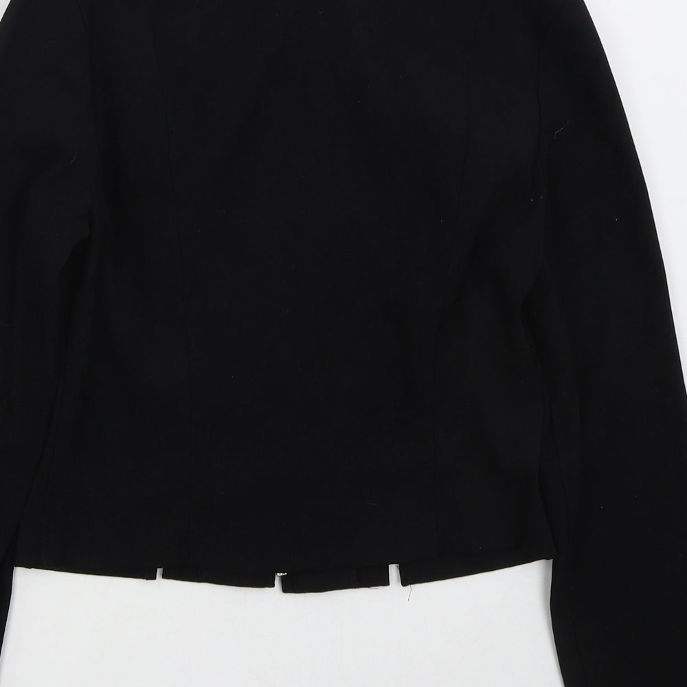 Park Avenue Girls Black Jacket Size 9-10 Years Zip