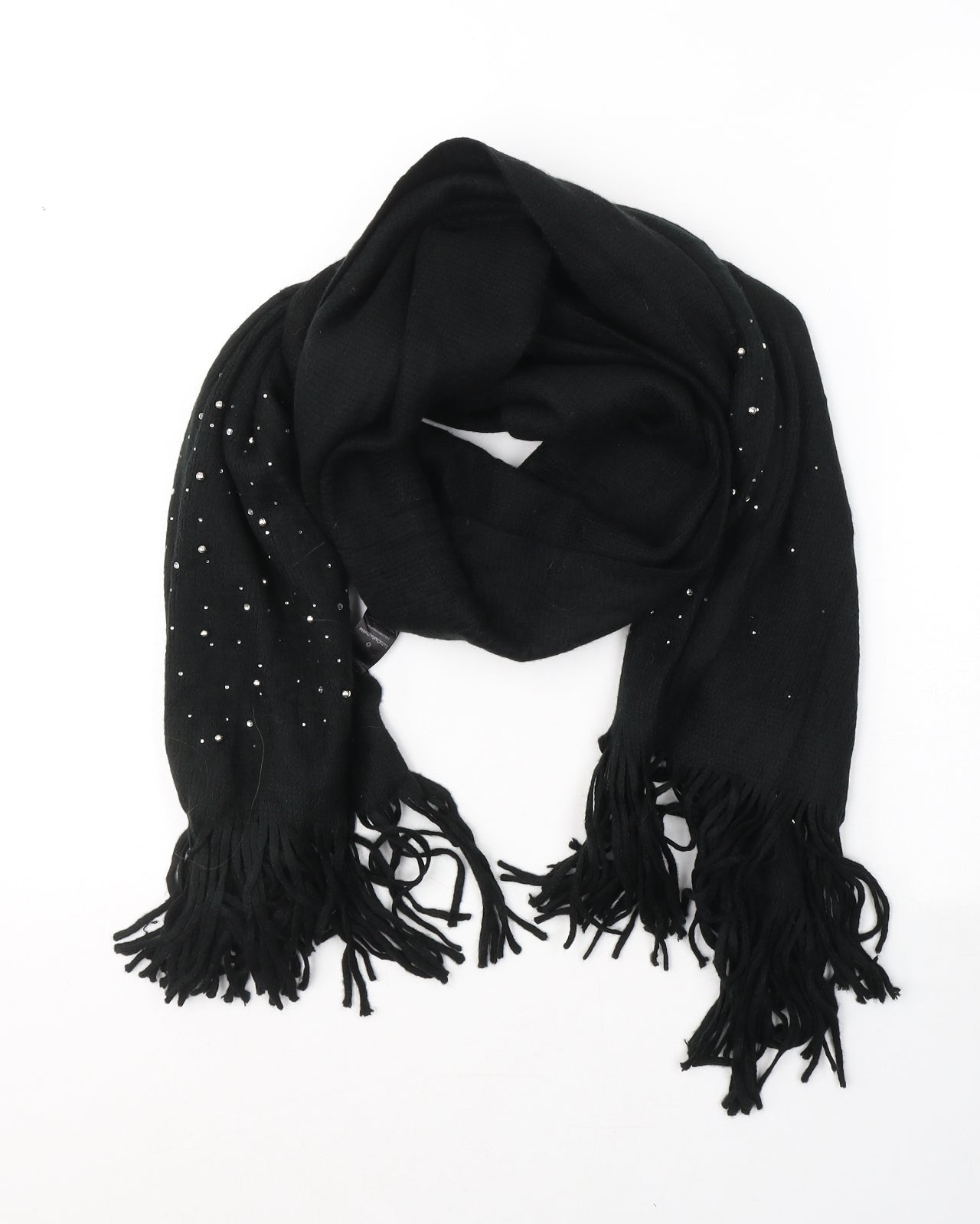 LuluCastahnette Womens Black Acrylic Scarf