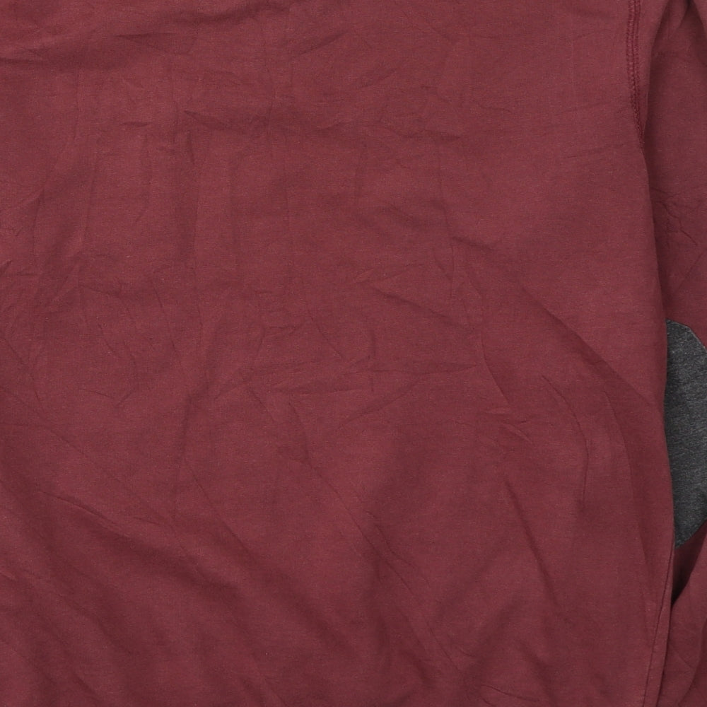 Twisted Soul Mens Red Cotton Pullover Sweatshirt Size M