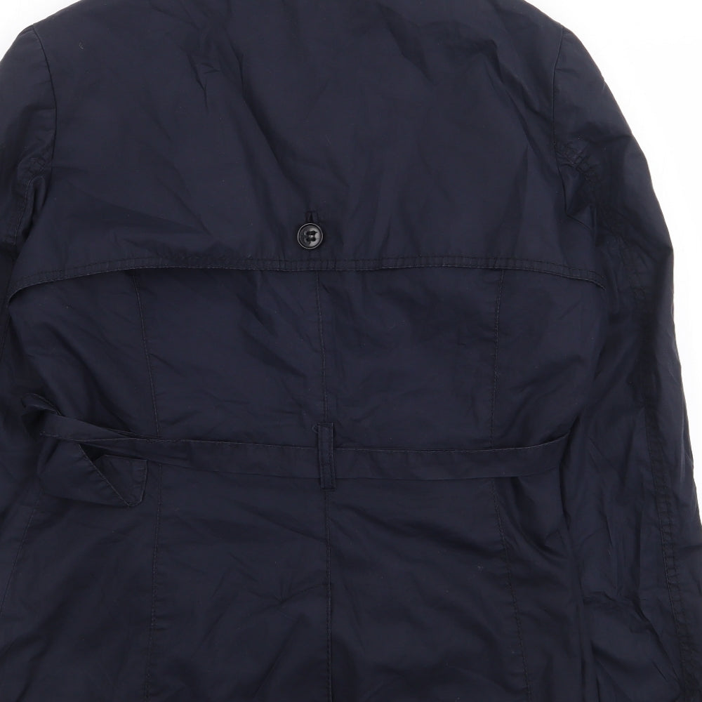 H&M Womens Blue Jacket Coat Size 10 Button