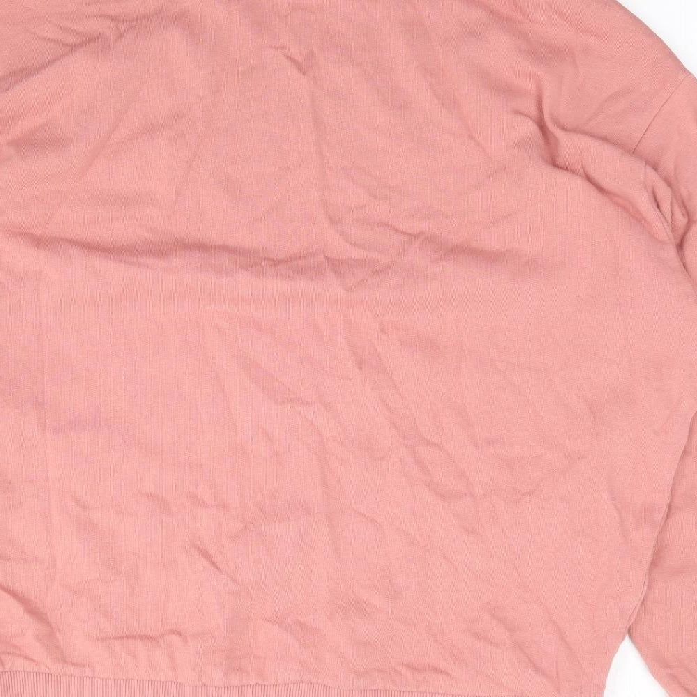 ASOS Womens Pink Cotton Pullover Sweatshirt Size L Pullover