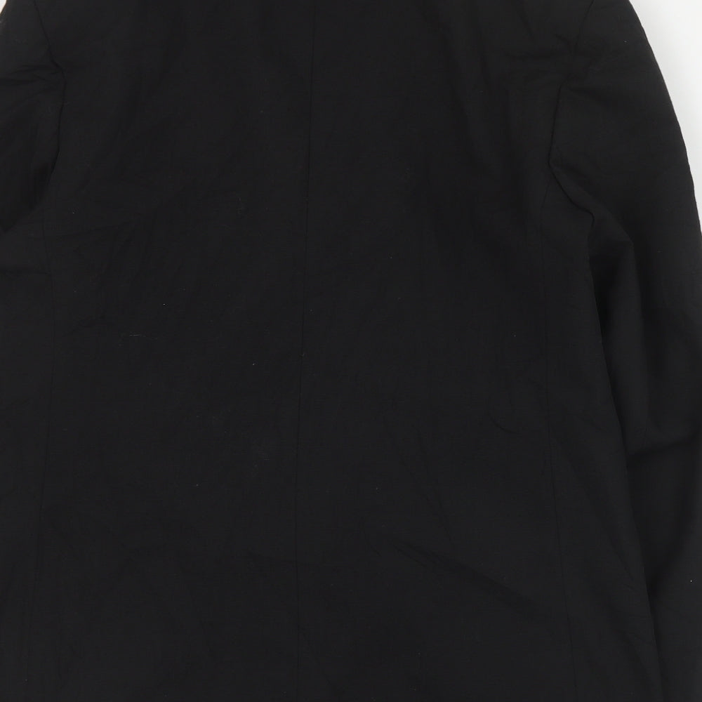 St Michael Womens Black Polyester Jacket Suit Jacket Size 14