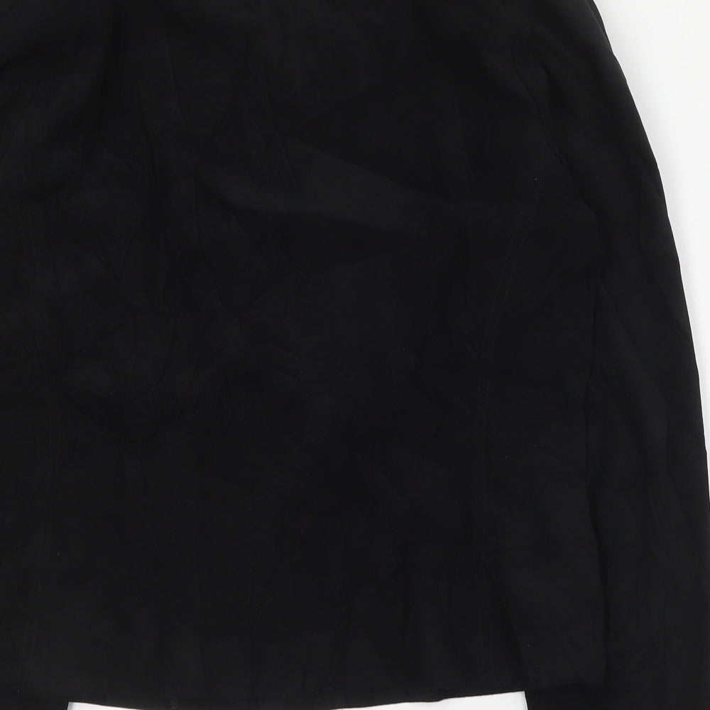 Roman Womens Black Jacket Size 12 Zip