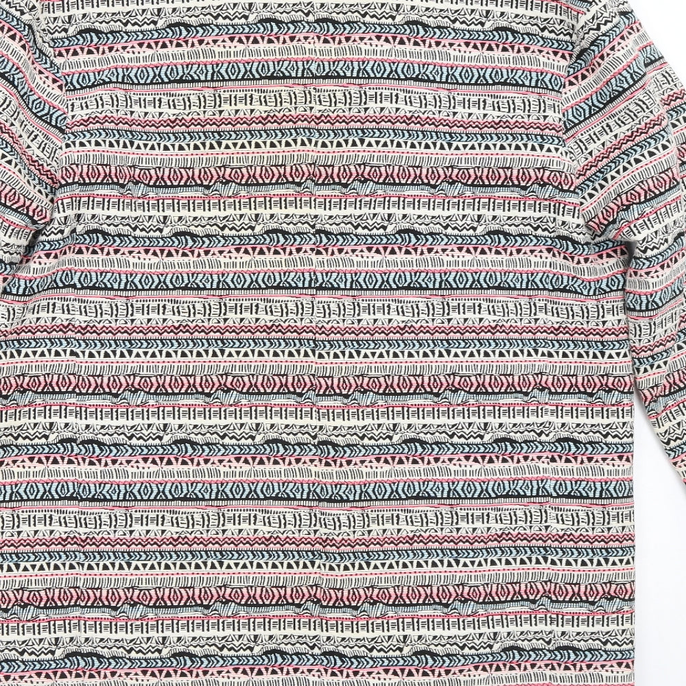 Luke Lovely Womens Multicoloured Geometric Jacket Size S