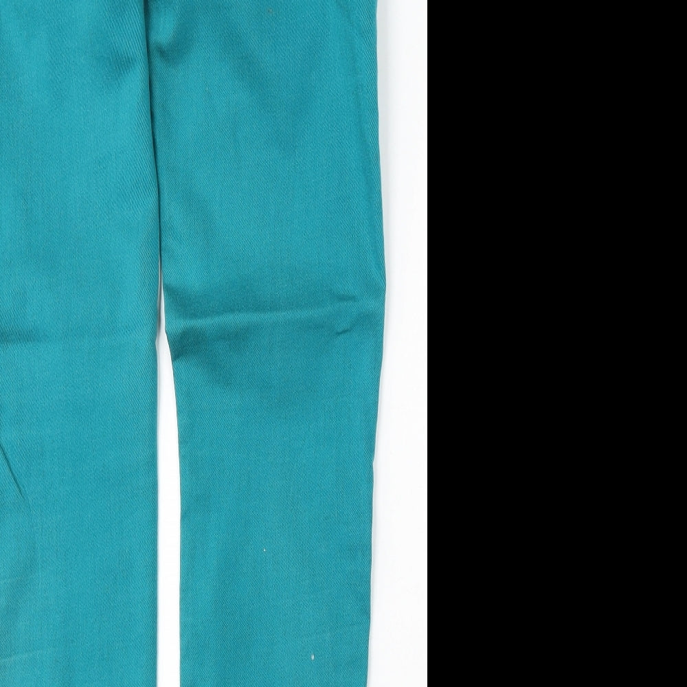 Yes Yes Womens Blue Cotton Skinny Jeans Size 10 L32 in Regular Button