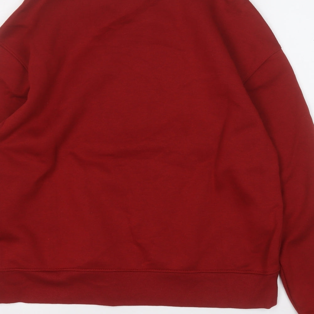 Primark Womens Red Polyester Pullover Sweatshirt Size 6