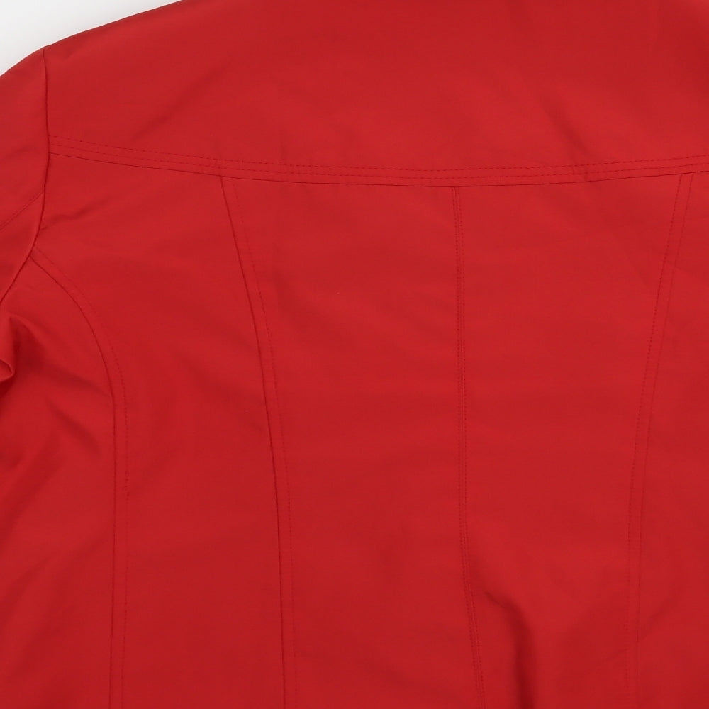 Eleganze Womens Red Jacket Size 16 Button