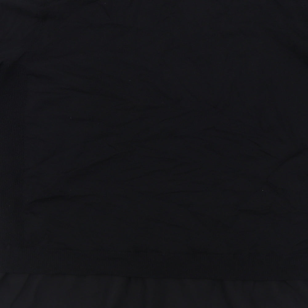 NEXT Womens Black Round Neck Viscose Pullover Jumper Size M