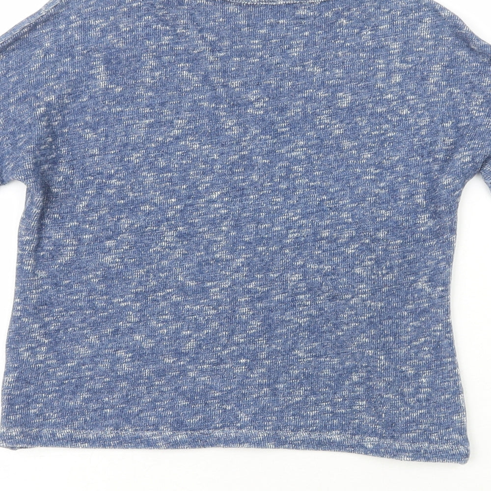 NEXT Girls Blue 100% Cotton Pullover Casual Size 5 Years Crew Neck