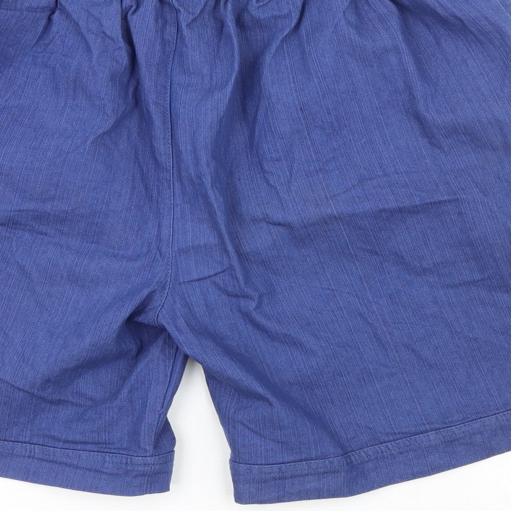 Mundo Womens Blue Cotton Cut-Off Shorts Size L L7 in Regular