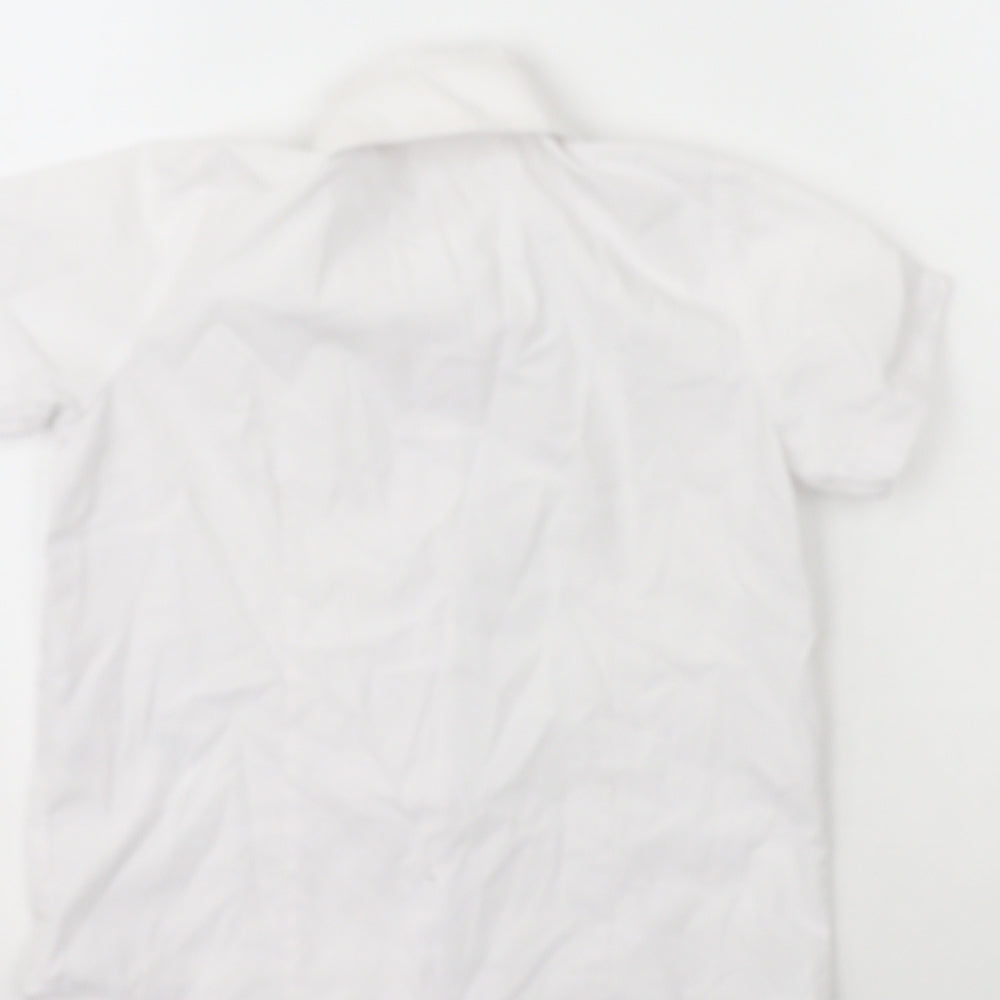 George Girls White Polyester Basic Button-Up Size 4-5 Years Collared
