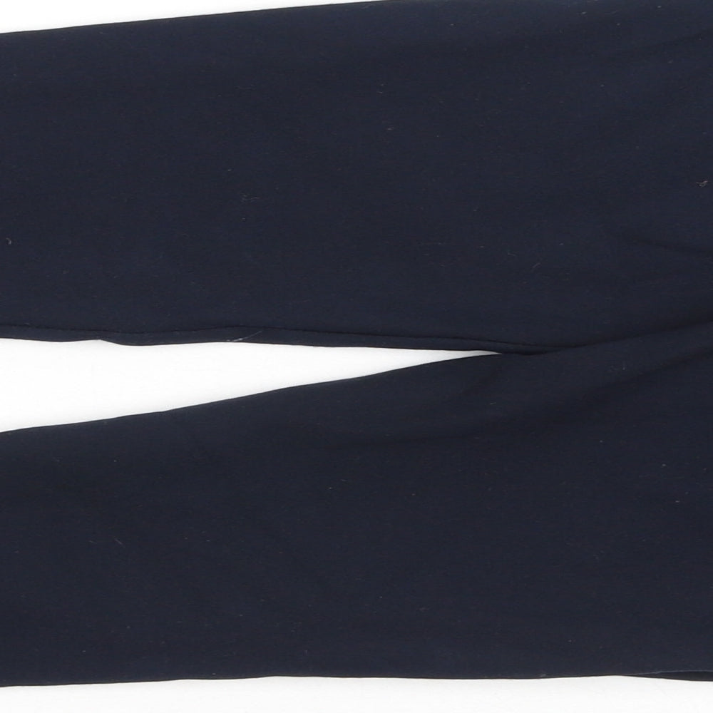 saviour Womens Blue Viscose Jegging Trousers Size 8 L30 in Regular