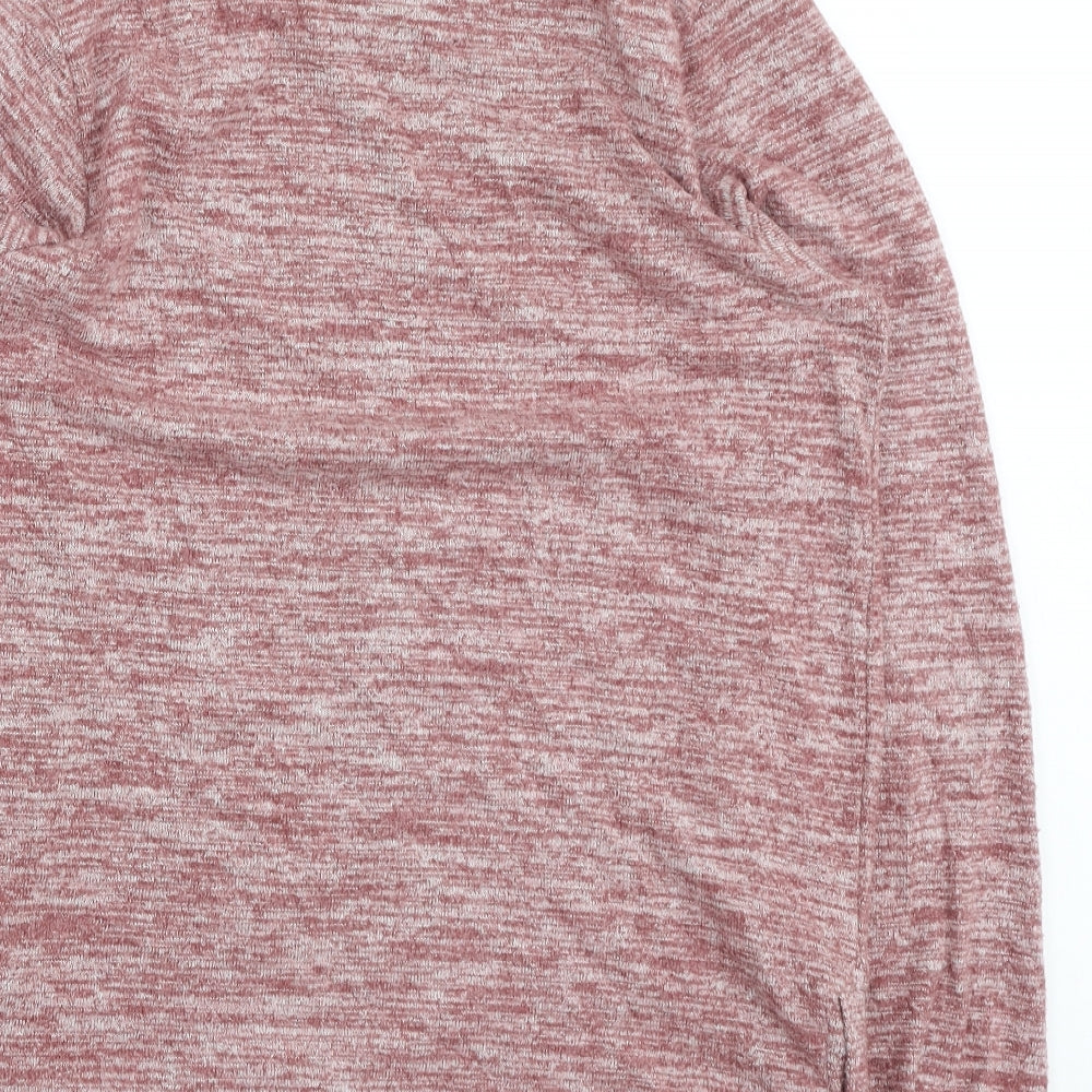 NEXT Womens Red Round Neck Viscose Pullover Jumper Size 8