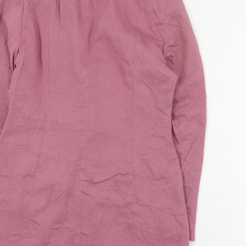 New Fast Womens Pink Jacket Blazer Size 10 Button