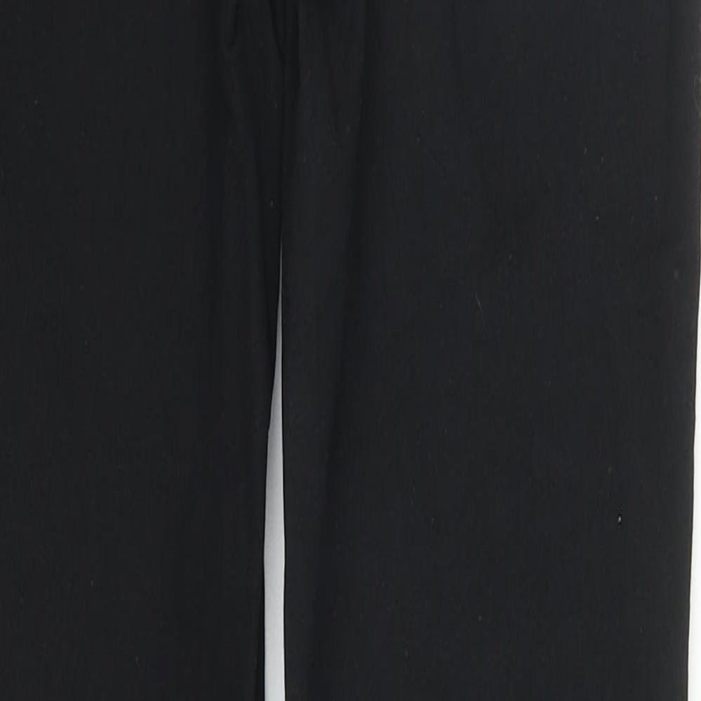 Denim & Co. Womens Black Cotton Straight Jeans Size 8 L30 in Regular Zip