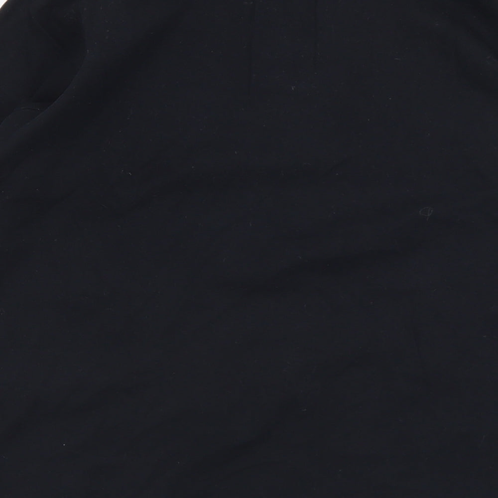 DP Womens Black Cotton Basic T-Shirt Size 14 Round Neck - Materinty