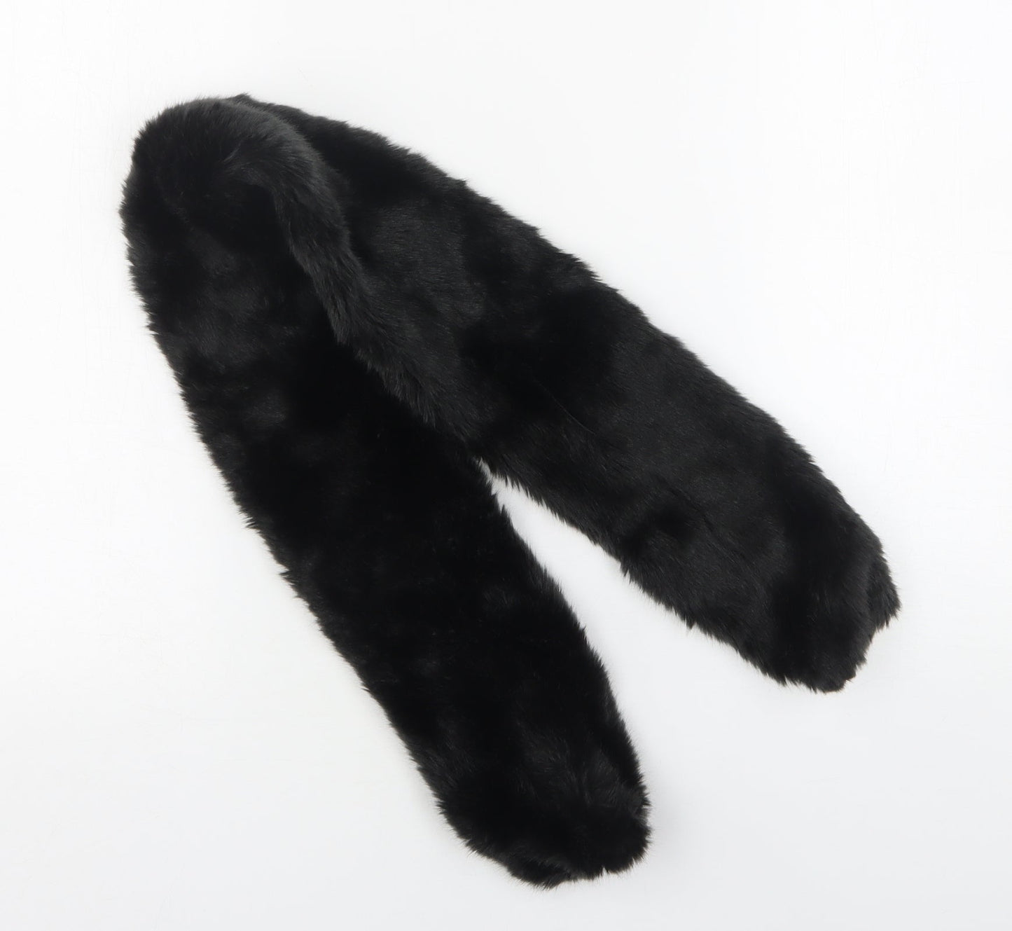 Preworn Womens Black Polyester Scarf