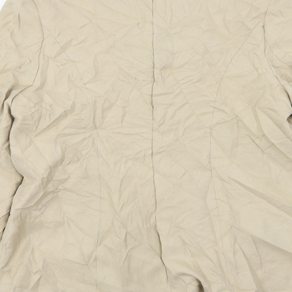 Bonmarché Womens Beige Polyester Jacket Suit Jacket Size 18