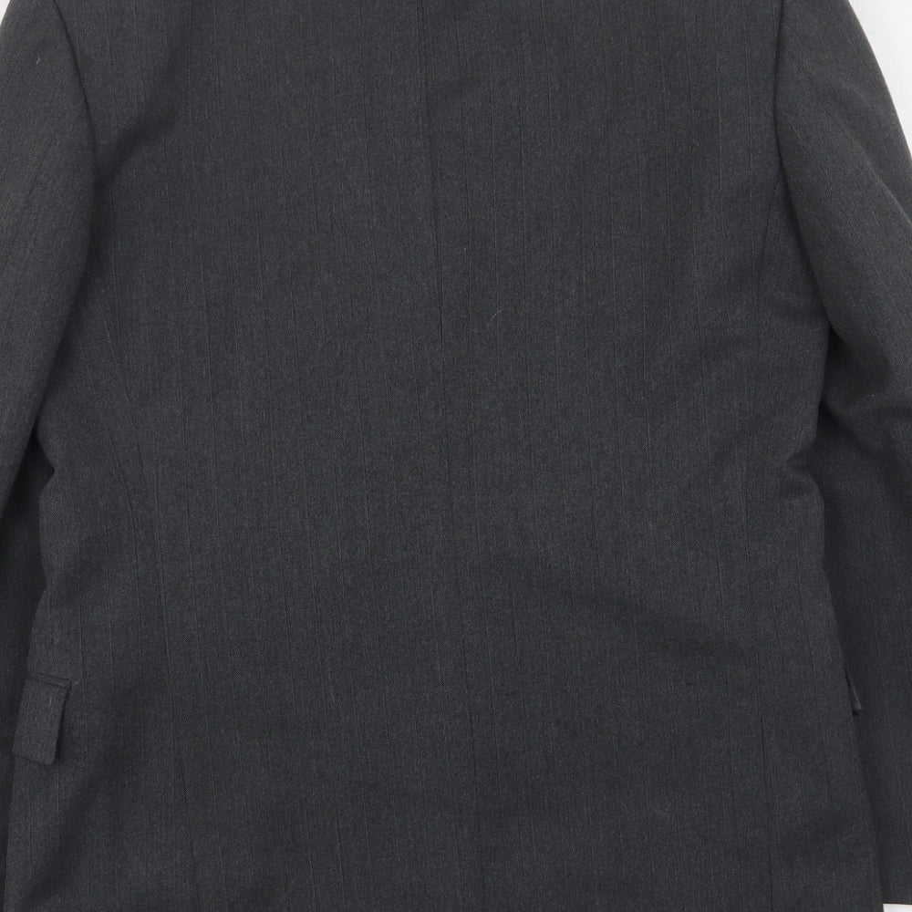 Gierre Mens Grey Elastane Jacket Suit Jacket Size 38